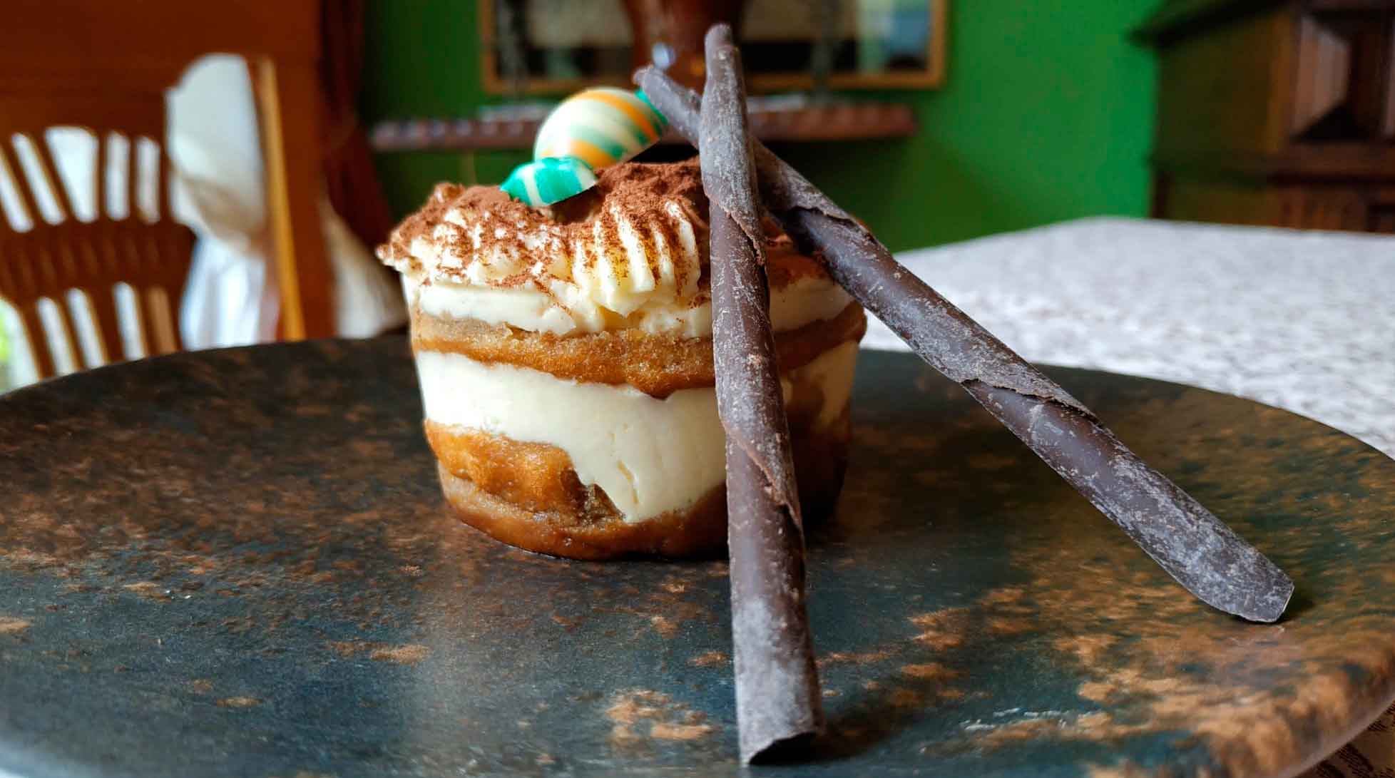 Tarta de Tiramisú con bizcocho genovés