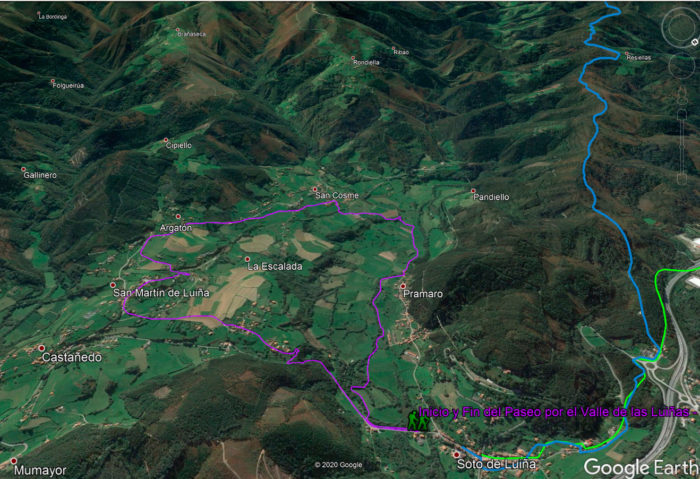 mapa aereo ruta larga