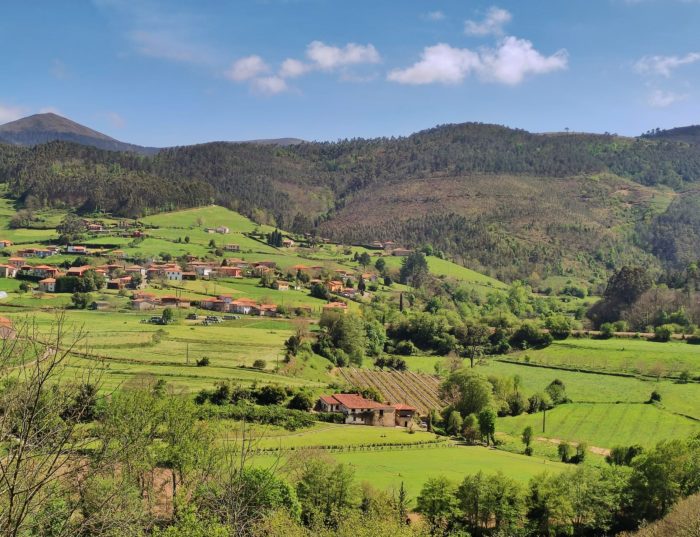 Finca El Ribeiro desde Pandiello (Cudillero)